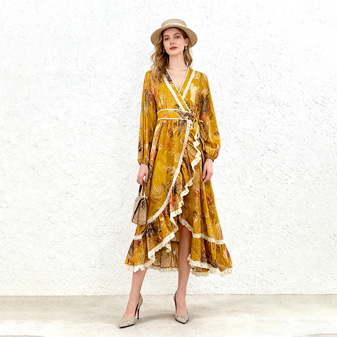 zimmermann ascension wrap midi dress